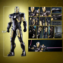 Les Avengers figurine Diecast Movie Masterpiece 1/6 Iron Man Mark VII (Black & Gold Version) 32 cm