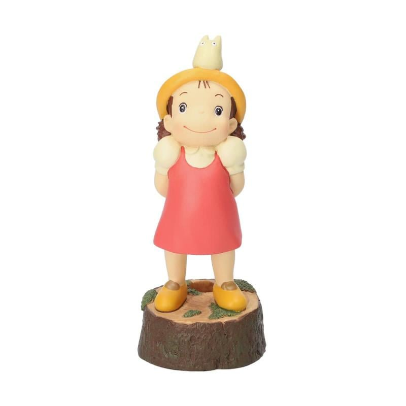 Figurine MON VOISIN TOTORO - Mei & Totoro Blanc - Figurine Soliflore 12x13x21.5cm