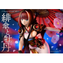 Original Illustration by Fuzichoco statuette PVC 1/7 Prisma Wing Scarlet Umbrella And Peony 28 cm