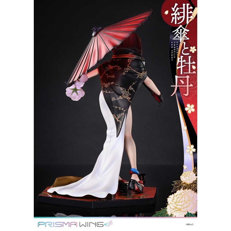 Original Illustration by Fuzichoco statuette PVC 1/7 Prisma Wing Scarlet Umbrella And Peony 28 cm