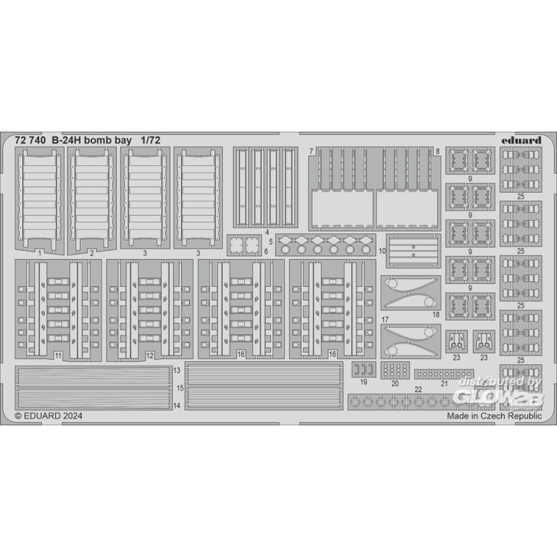 Kit de superdétail pour avions B-24H