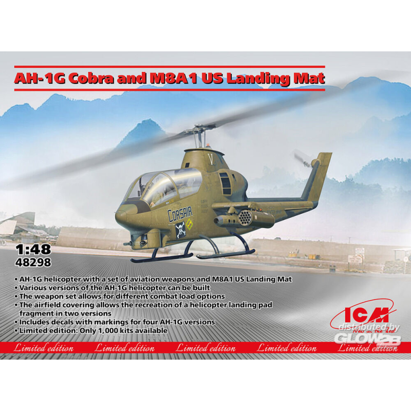 Maquette AH-1G Cobra and M8A1 US Landing Mat LIMITED EDITION!