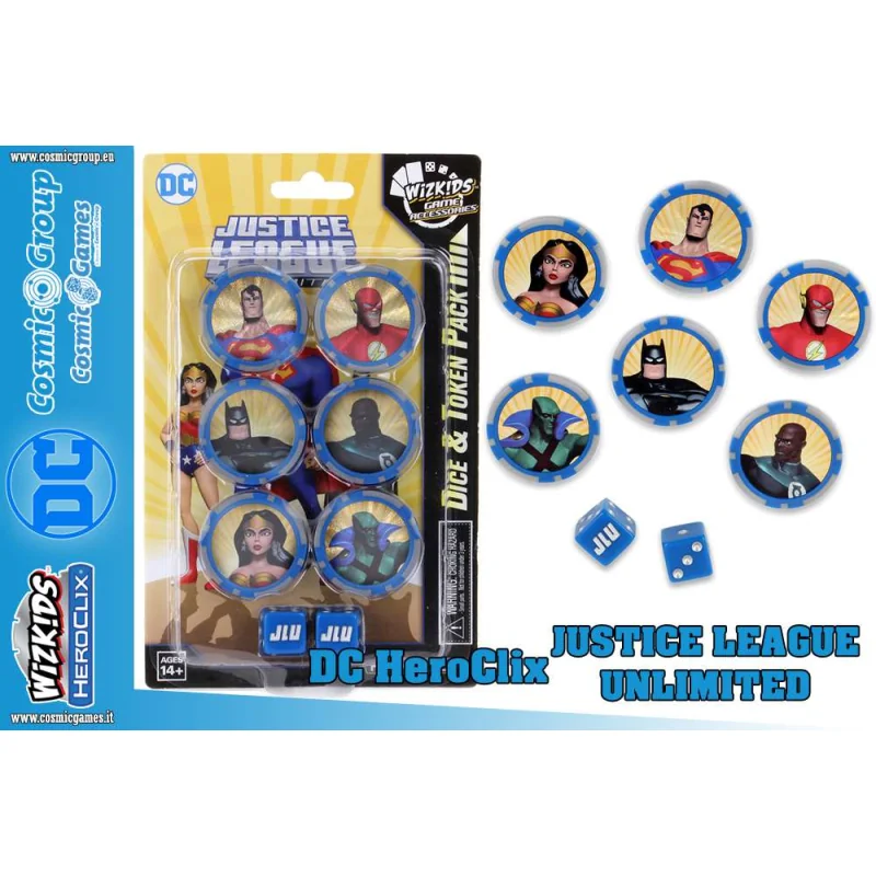 DC HeroClix: Justice League Unlimited Dice and Token Pack