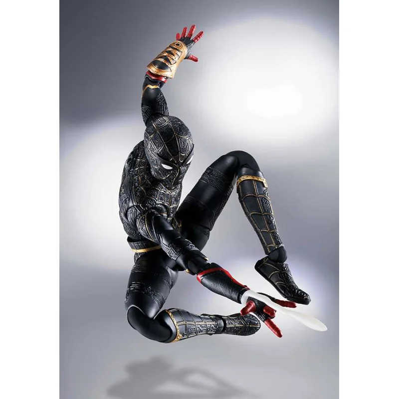 Spider-Man : No Way Home figurine S.H. Figuarts Spider-Man Black & Gold Suit (Special Set) 15 cm