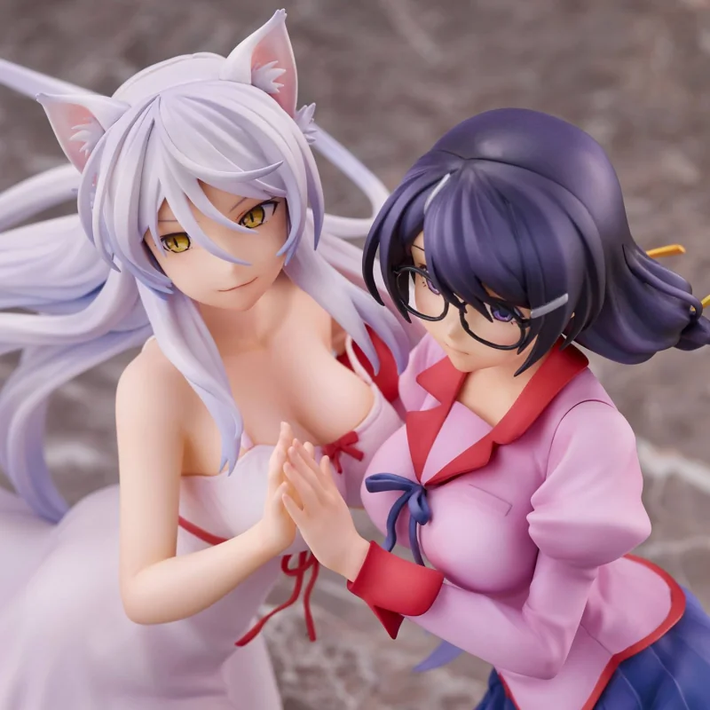 Nekomonogatari Monogatari Series statuettes PVC Tsubasa Hanekawa Set 19 cm