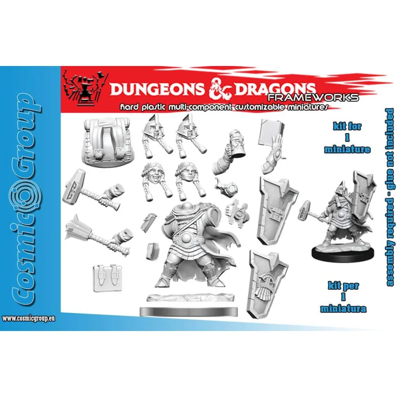 Dungeons & Dragons Frameworks miniature Model Kit Dwarf Cleric Female