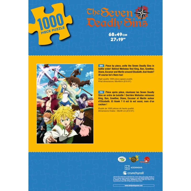 Officiel Seven Deadly Sins : Puzzle 1000 pcs