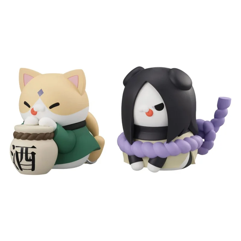 Naruto Shippuden Mega Cat Project trading figures Nyanto! The Big Nyaruto Series The Sannin Set 10 cm (With Gift)