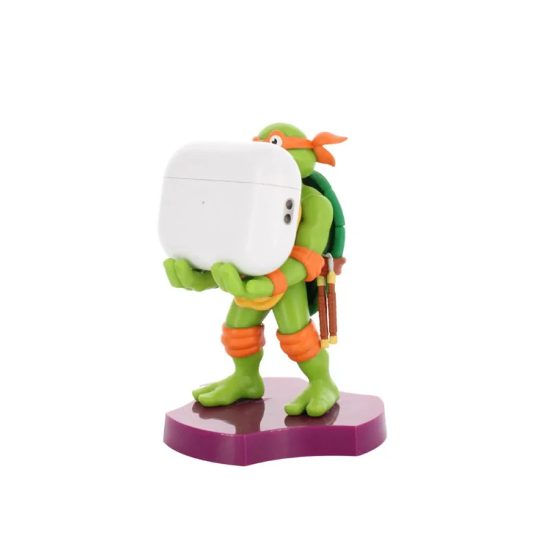 TMNT - Michaelangelo -Figurine Holdem 11cm -Support Manette & Portable