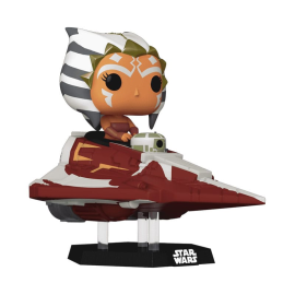  Star Wars: The Clone Wars POP! Rides Vinyl Bobble Head Ahsoka Tano in Delta 7 Jedi Starfighter 15 cm