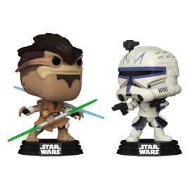  Star Wars: The Clone Wars pack 2 POP! Vinyl Bobble Heads Pong Krell vs. Captain Rex 9 cm