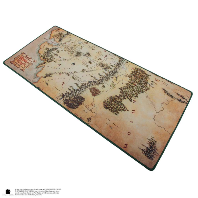 Tapis de souris Lord Of The Rings Middle Earth Map Desk Mat