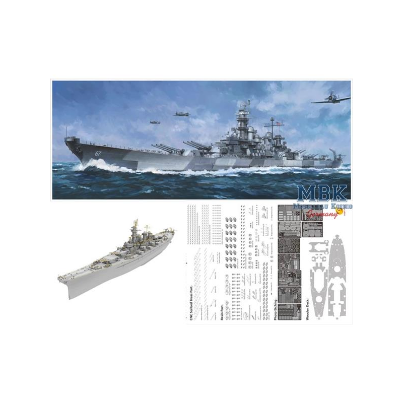 Maquette U.S. Navy Battleship BB-67 USS MONTANA-Deluxe Kit