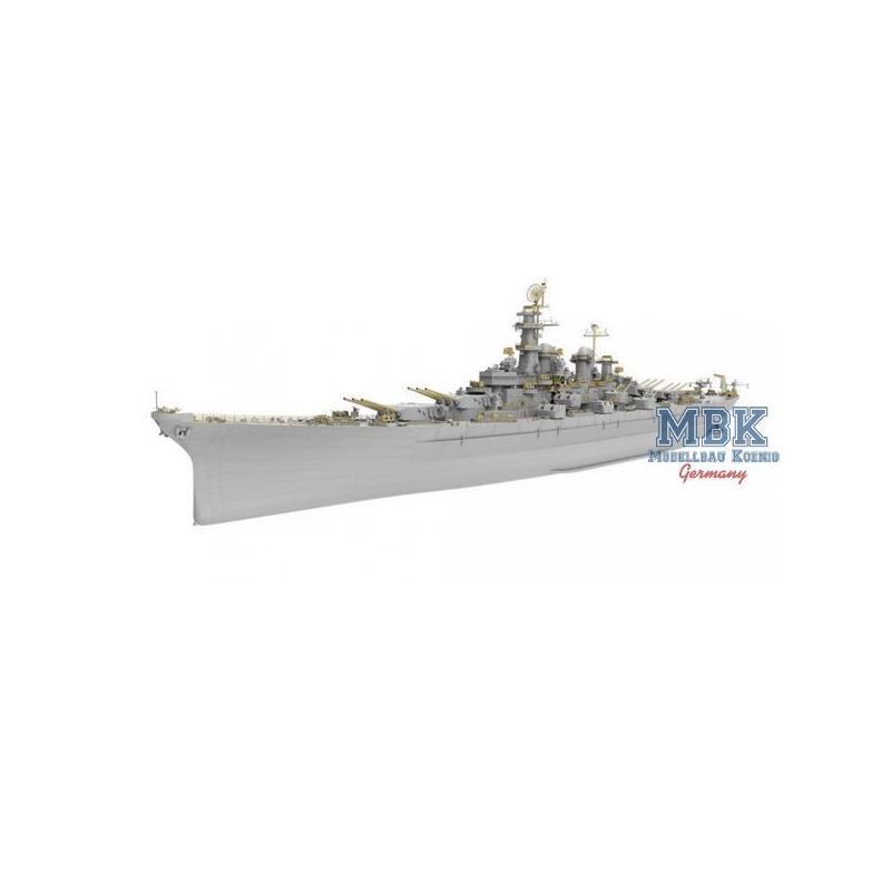 Maquette de bateau U.S. Navy Battleship BB-67 USS MONTANA-Deluxe Kit