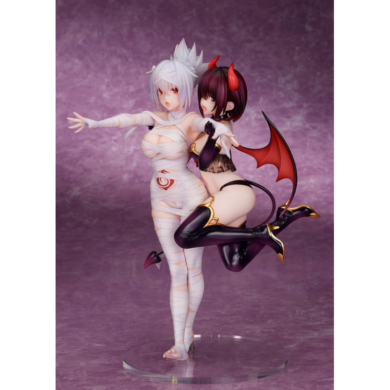 Ayakashi Triangle statuette PVC Matsuri Kazamaki & Suzu Kanade & Shirogane 25 cm