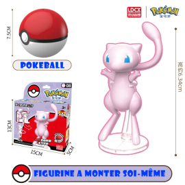  Pokemon Model Kit & Pokeball Mew 6cm