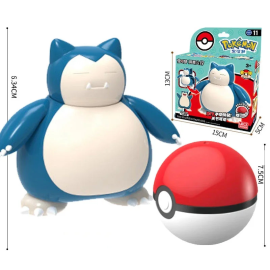  Pokemon Model Kit & Pokeball Ronflex 6cm