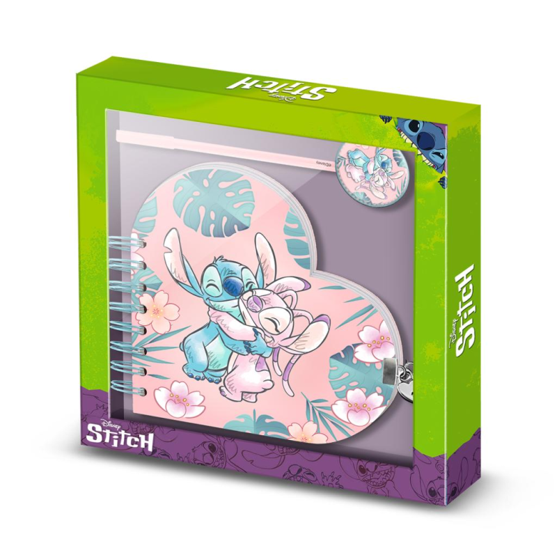  STITCH & ANGEL - Gift Box - Journal Secret + Stylo Bille