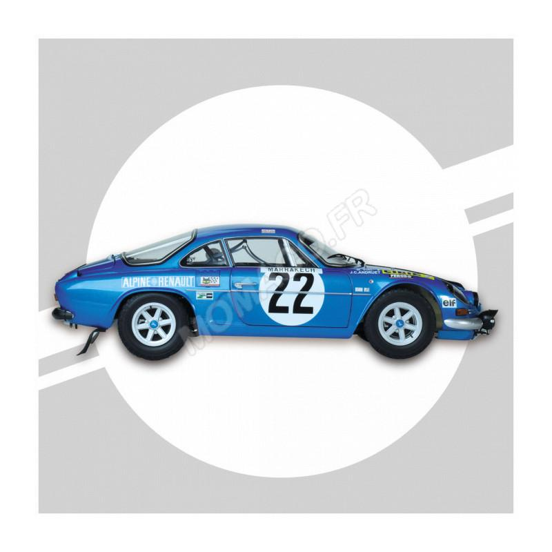 IXO MODELS ALPINE A 110 1600 S 22 JEAN-CLAUDE ANDRUET / MICHEL VIAL RALLYE DE MONTE CARLO 1971 (FULL KIT)