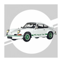 Maquette de voiture PORSCHE 911 RS 2.7 BLANC/VERT (FULL KIT)