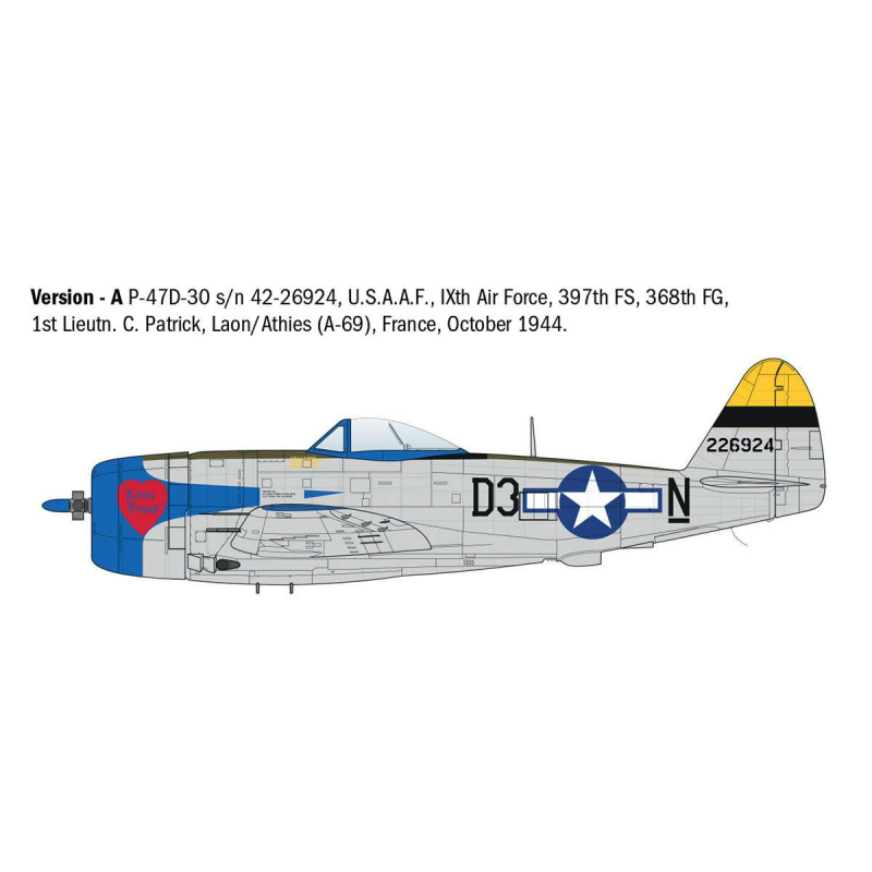 Maquette d'avion P-47D Thunderbolt (Europe)