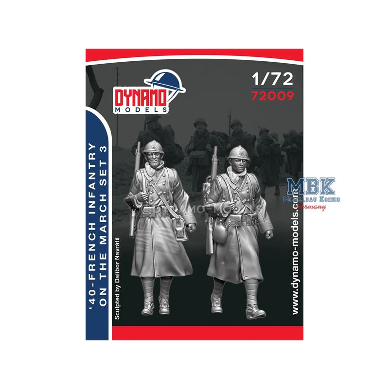 Figurines French Infantry On The March - 3 - 1:72