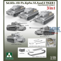 Maquette militaire Tiger I Sd.Kfz.181 Pz.Kpfw. VI Ausf.E Experimental