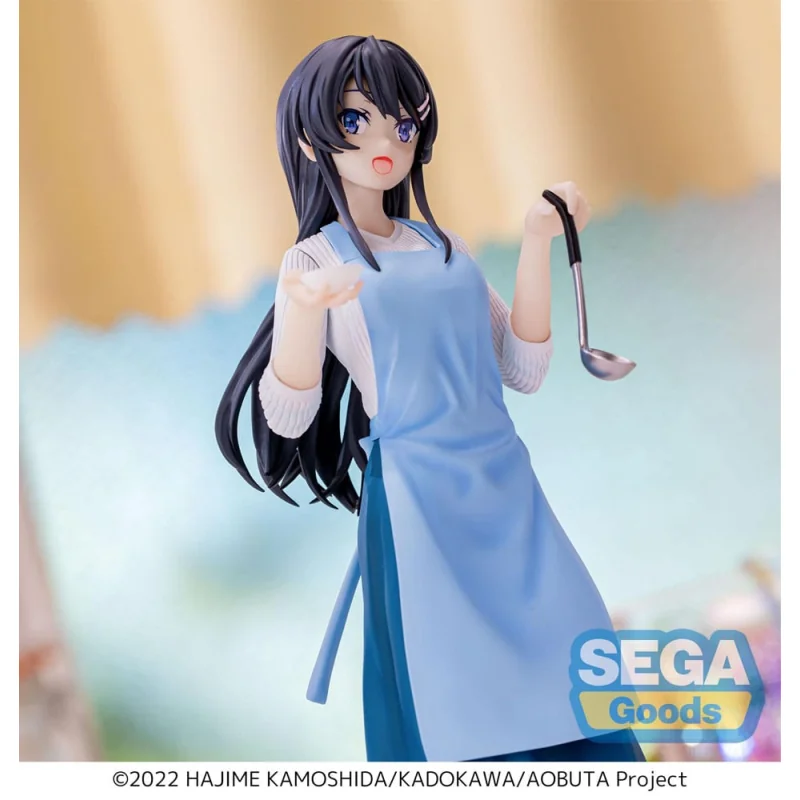 SEGA44379 Rascal Does Not Dream of Bunny Girl Senpai statuette Luminasta PVC Mai Sakurajima Apron 14 cm