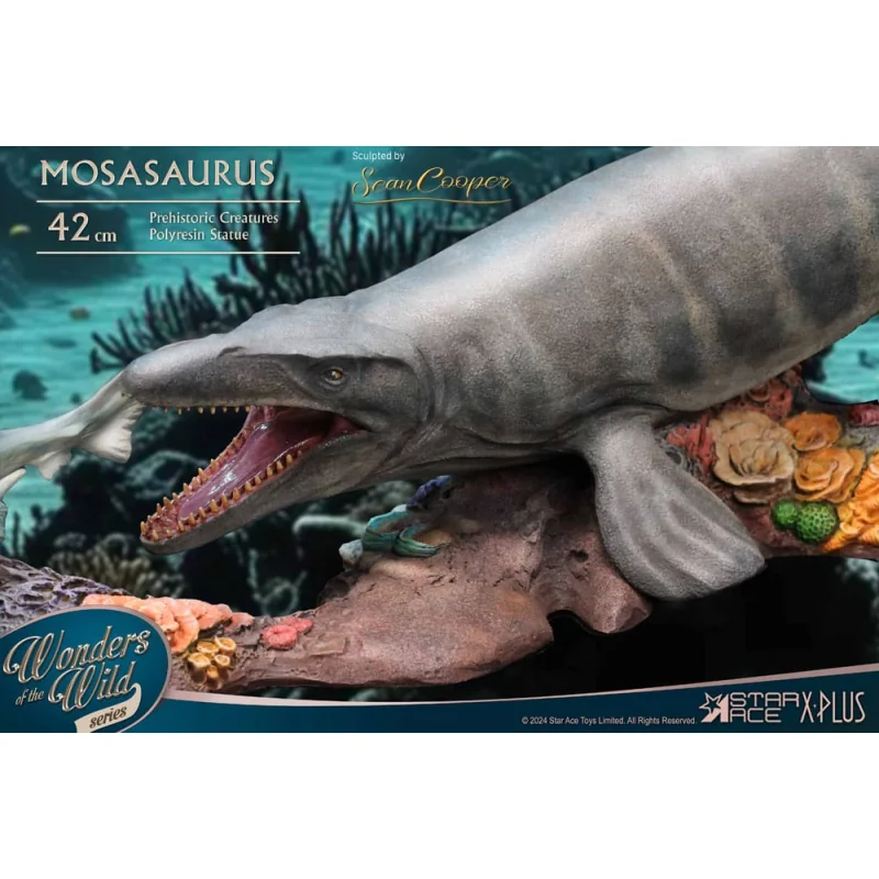 Wonders of the Wild statuette Mosasaurus (Deluxe) 42 cm