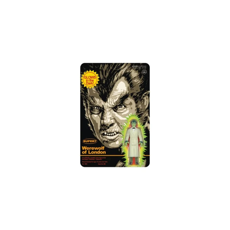  Le Loup-Garou de Londres figurine ReAction Wave 02 Werewolf of London (Monster Glow) 10 cm