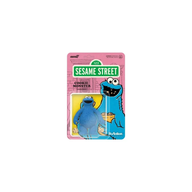  1, Rue Sésame figurine ReAction Wave 02 Cookie Monster 10 cm