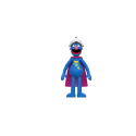 Figurine 1, Rue Sésame figurine ReAction Wave 03 Super Grover 10 cm