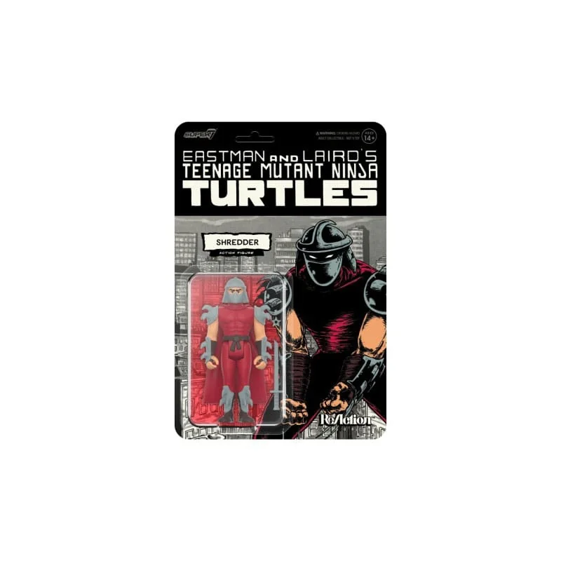  Tortues Ninja figurine ReAction Wave 11 Shredder (Comic Color) 10 cm