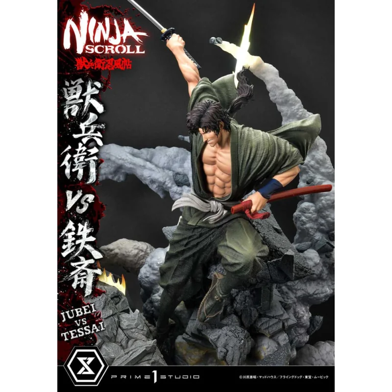 Ninja Scroll statuette Ultimate Premium Masterline Series 1/4 Jubei Versus Tessai Deluxe Version 101 cm