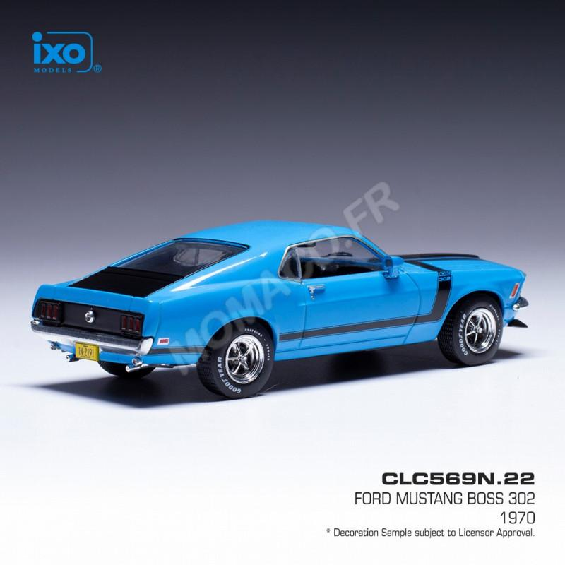 Miniature automobile FORD MUSTANG BOSS 302 1970 BLEU