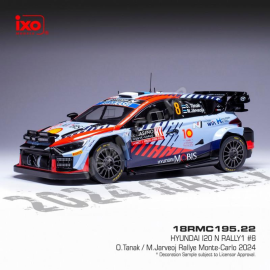 Miniature HYUNDAI I20 N RALLY 1 1 TANAK/JARVEOJA WRC RALLYE MONTE CARLO 2024