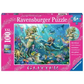  Ravensburger - Puzzle 100 Xxl Underwater Beauty Glitter Puzzle