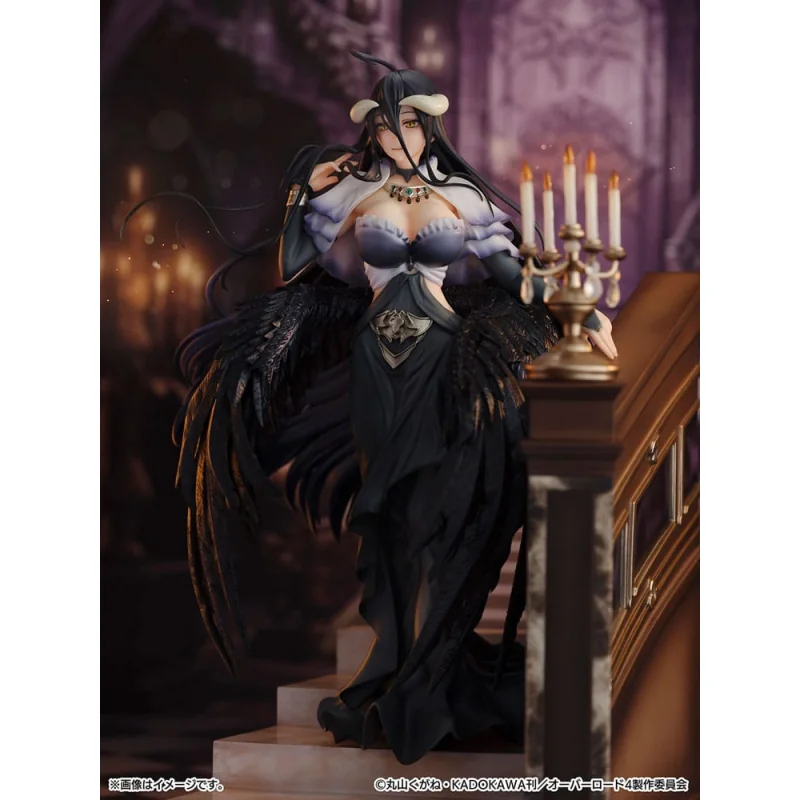 Overlord SHIBUYA SCRAMBLE FIGURE 1/7 Albedo Jet Black Dress Ver. 28 cm