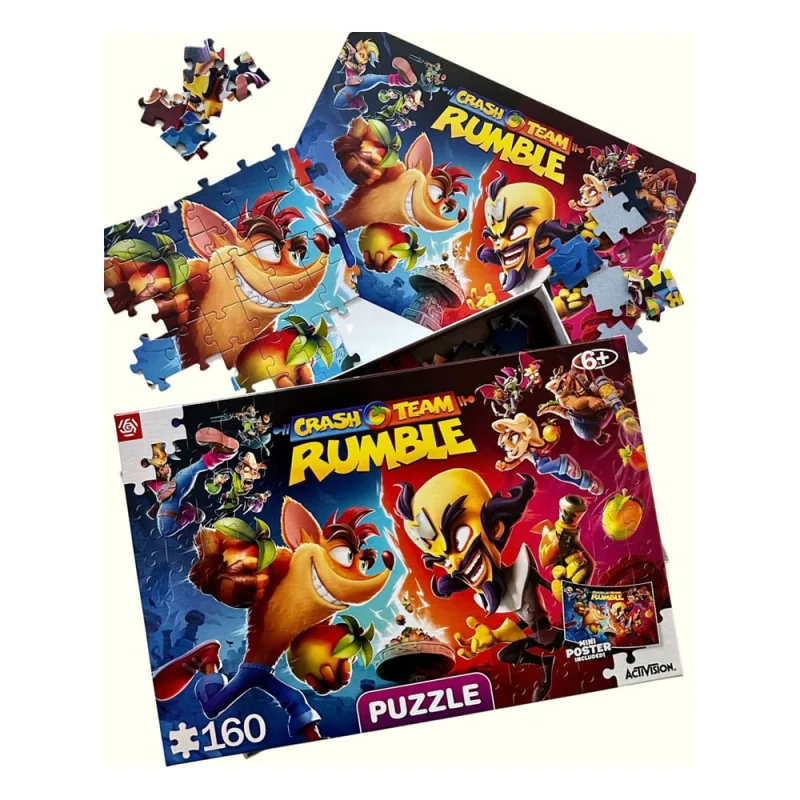 Puzzle Crash Bandicoot puzzle Kids Rumble Heroes (160 pièces)