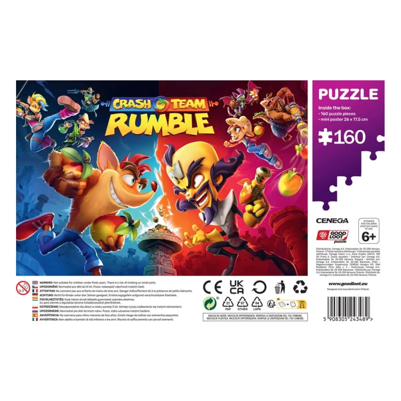 Good Loot Crash Bandicoot puzzle Kids Rumble Heroes (160 pièces)