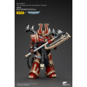 Figurine Warhammer 40k figurine 1/18 World Eaters Khorne Berzerker with Eviscerator Chainaxe 13 cm