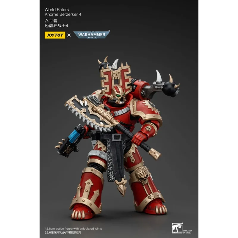 JT00607 Warhammer 40k figurine 1/18 World Eaters Khorne Berzerker 4 13 cm