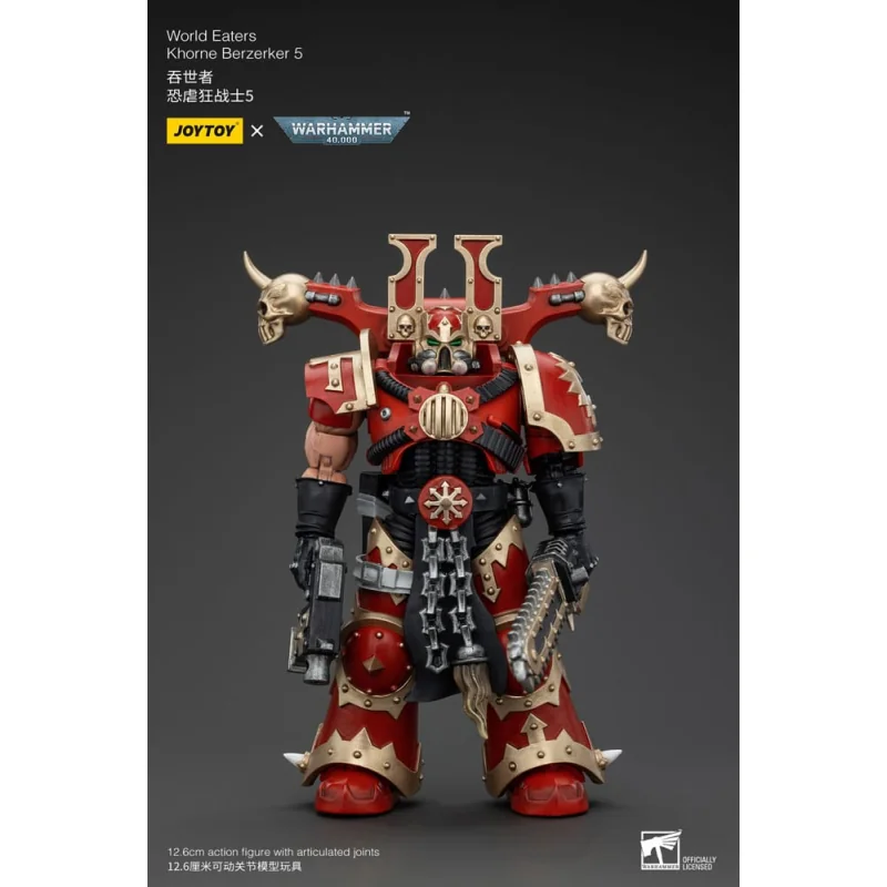  Warhammer 40k figurine 1/18 World Eaters Khorne Berzerker 5 13 cm