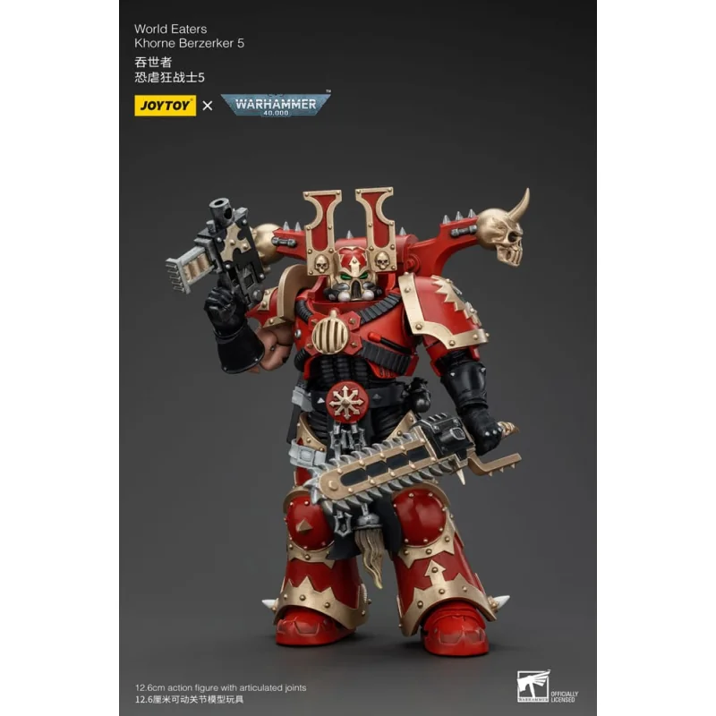 Figurine Warhammer 40k figurine 1/18 World Eaters Khorne Berzerker 5 13 cm