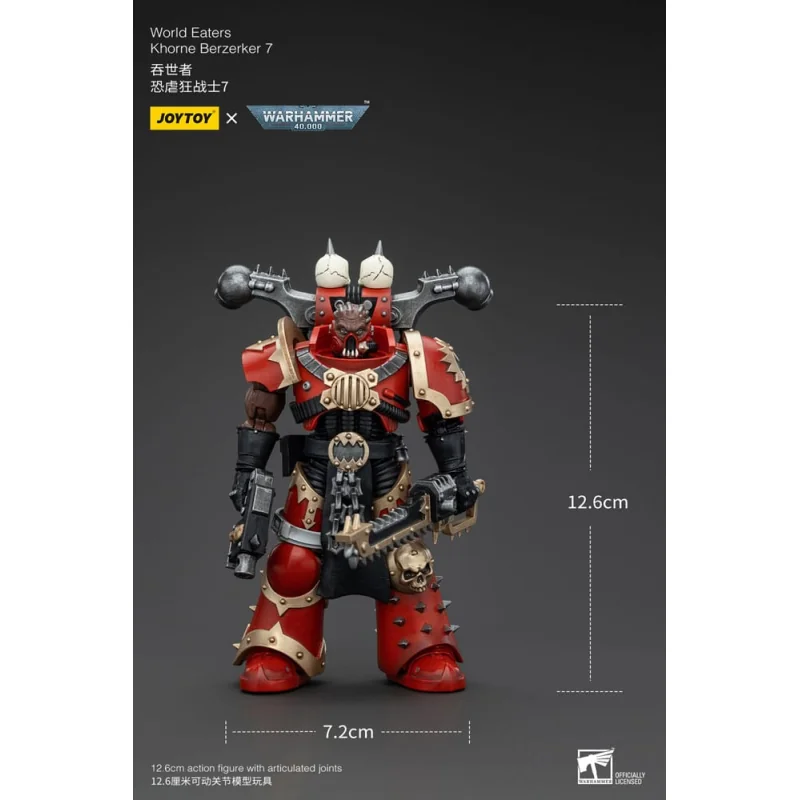 Warhammer 40k figurine 1/18 World Eaters Khorne Berzerker 7 13 cm