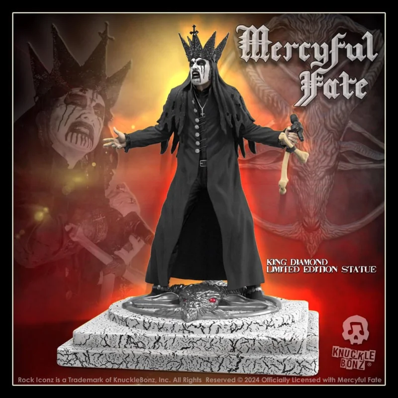 Statuette Mercyful Fate statuette Rock Iconz King Diamond III (Black Version) 22 cm