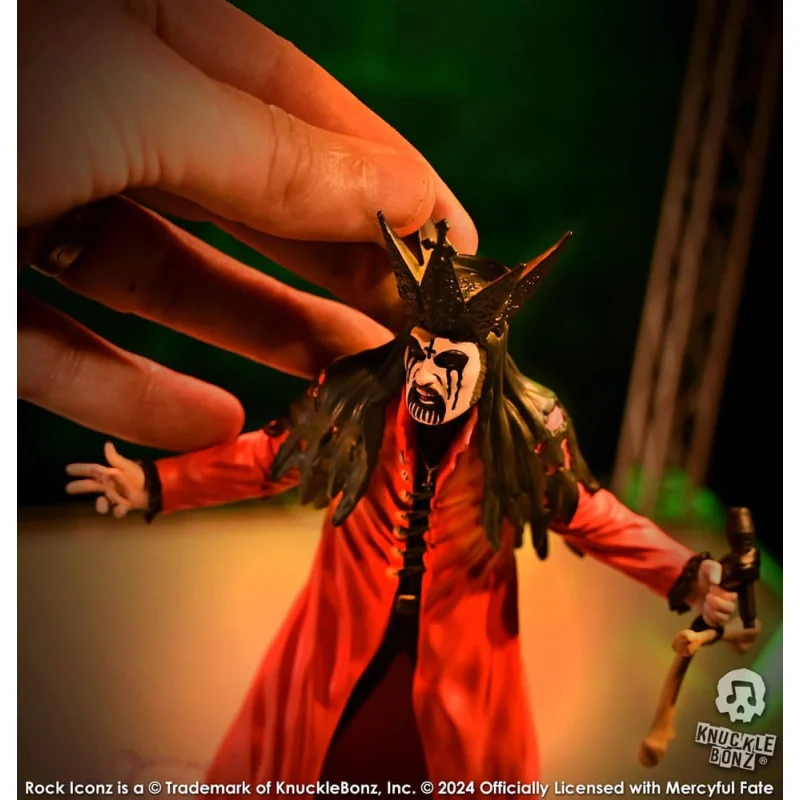 KNBZ-KING300R Mercyful Fate statuette Rock Iconz King Diamond III (Red Version) 22 cm