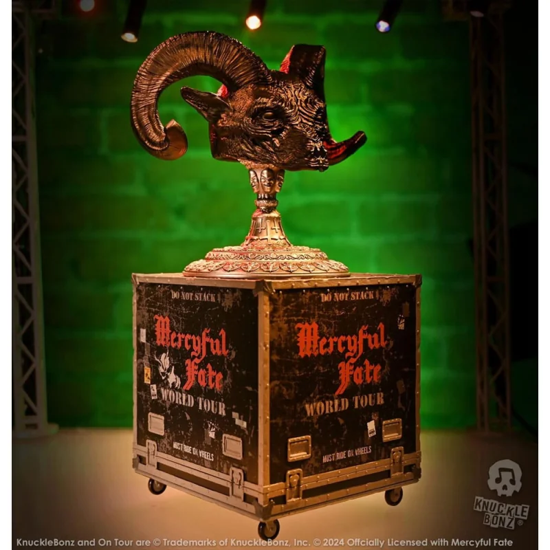  Mercyful Fate statuette Rock Ikonz On Tour caisse de tournée & masque de scène World Tour