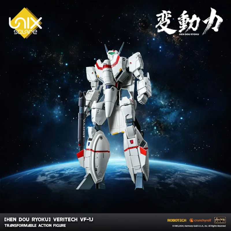  Hen Dou Ryoku figurine Diecast Veritech VF-1J 21 cm