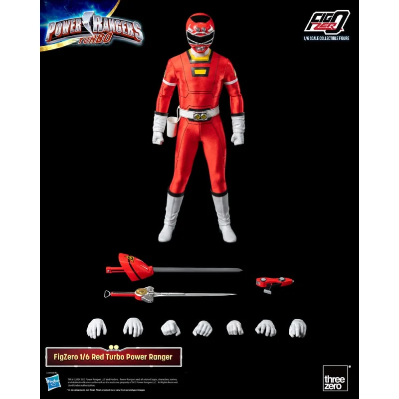 Figurine Power Rangers Turbo figurine FigZero 1/6 Red Turbo Power Ranger 30 cm